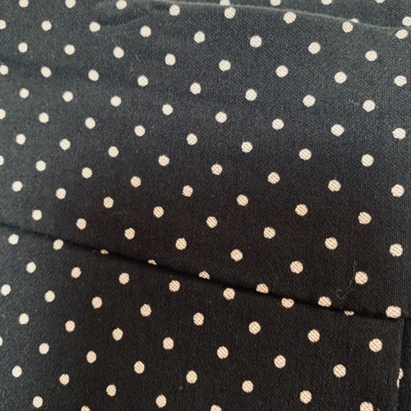 Chico's So Slimming Crop Black Polka Dot Pants 1.5 Size Medium/10 Classic Pullon - Picture 4 of 10